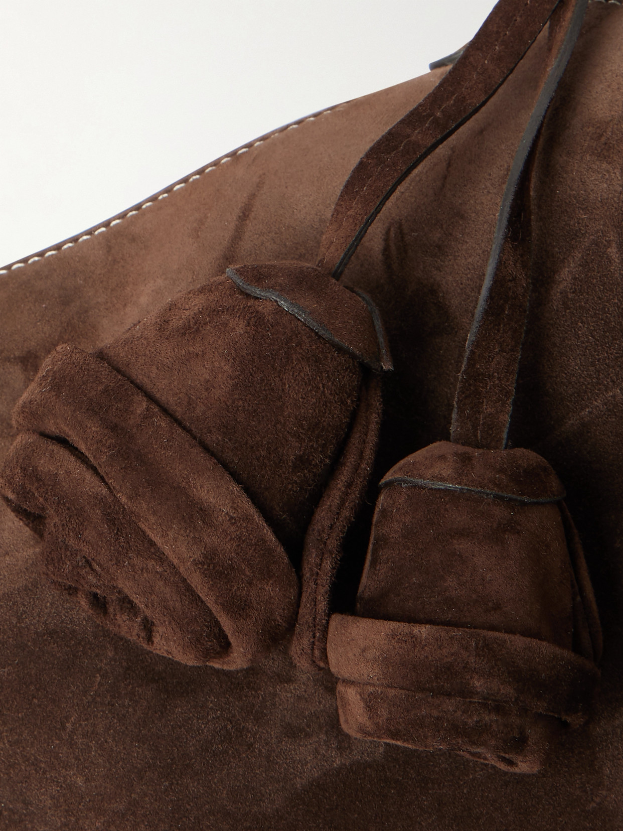 Magda Butrym Maya Suede Shoulder Bag In Brown
