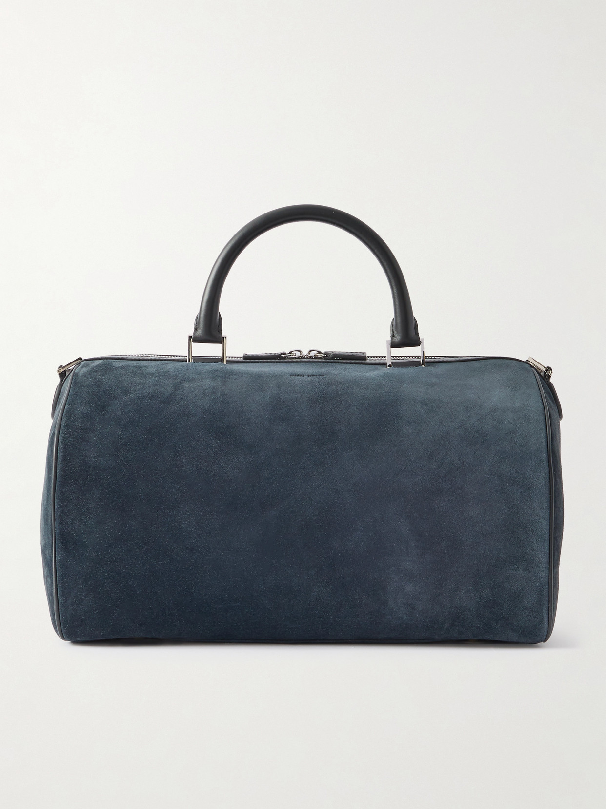 Magda Butrym Varsovia Leather-trimmed Suede Tote In Gray