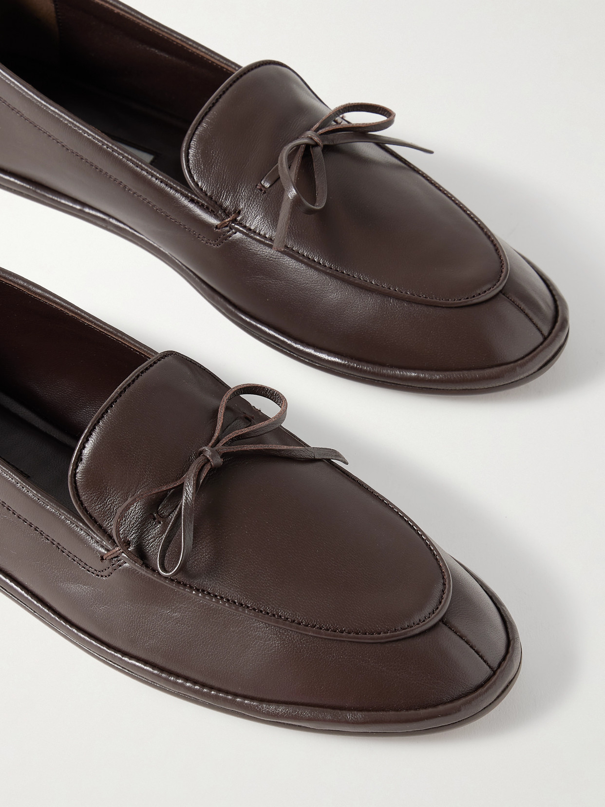 Emme Parsons Parker Leather Loafers In Brown