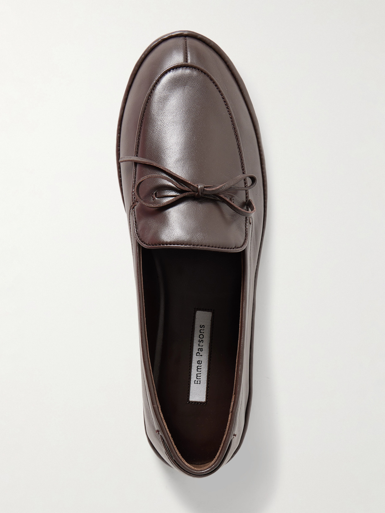 Emme Parsons Parker Leather Loafers In Brown