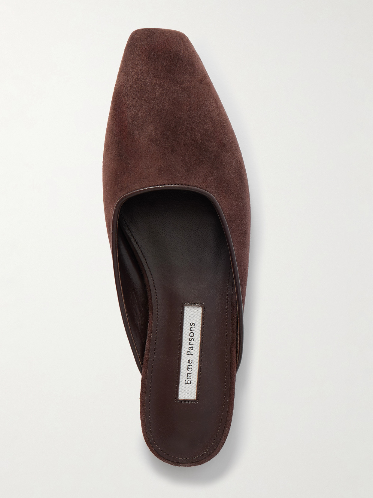 Emme Parsons Flat Mules Espresso In Brown