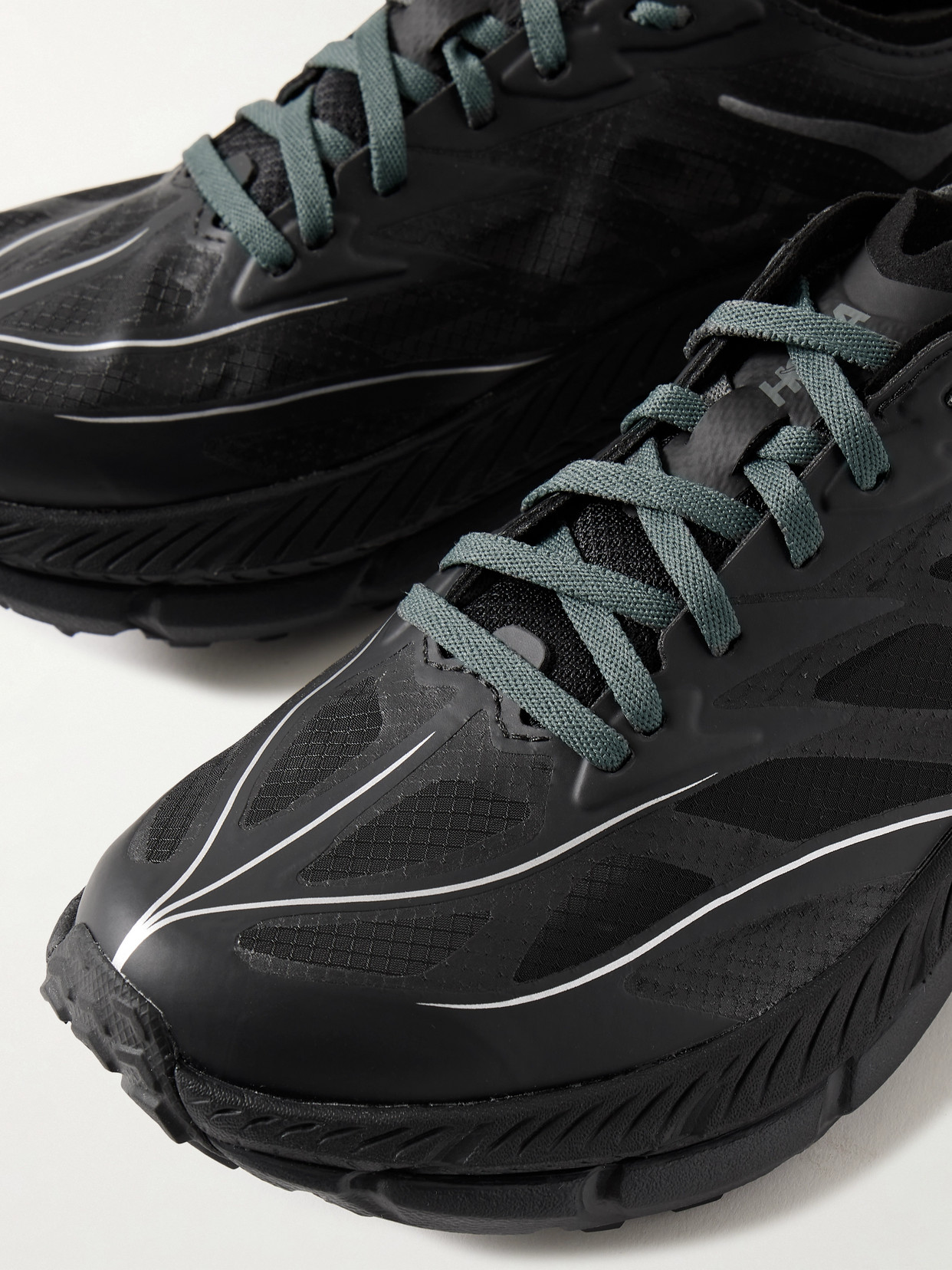 Hoka Mafate Speed 4 Lite Ripstop And Rubber Sneakers In Black