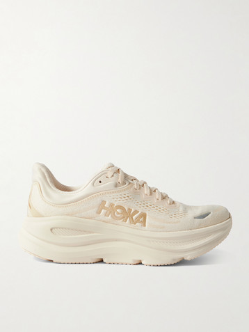 HOKA ONE ONE Bondi 9 rubber-trimmed jacquard-mesh sneakers