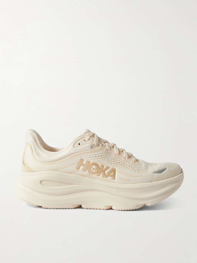 Hoka Bondi 9 Rubber-trimmed Jacquard-mesh Sneakers