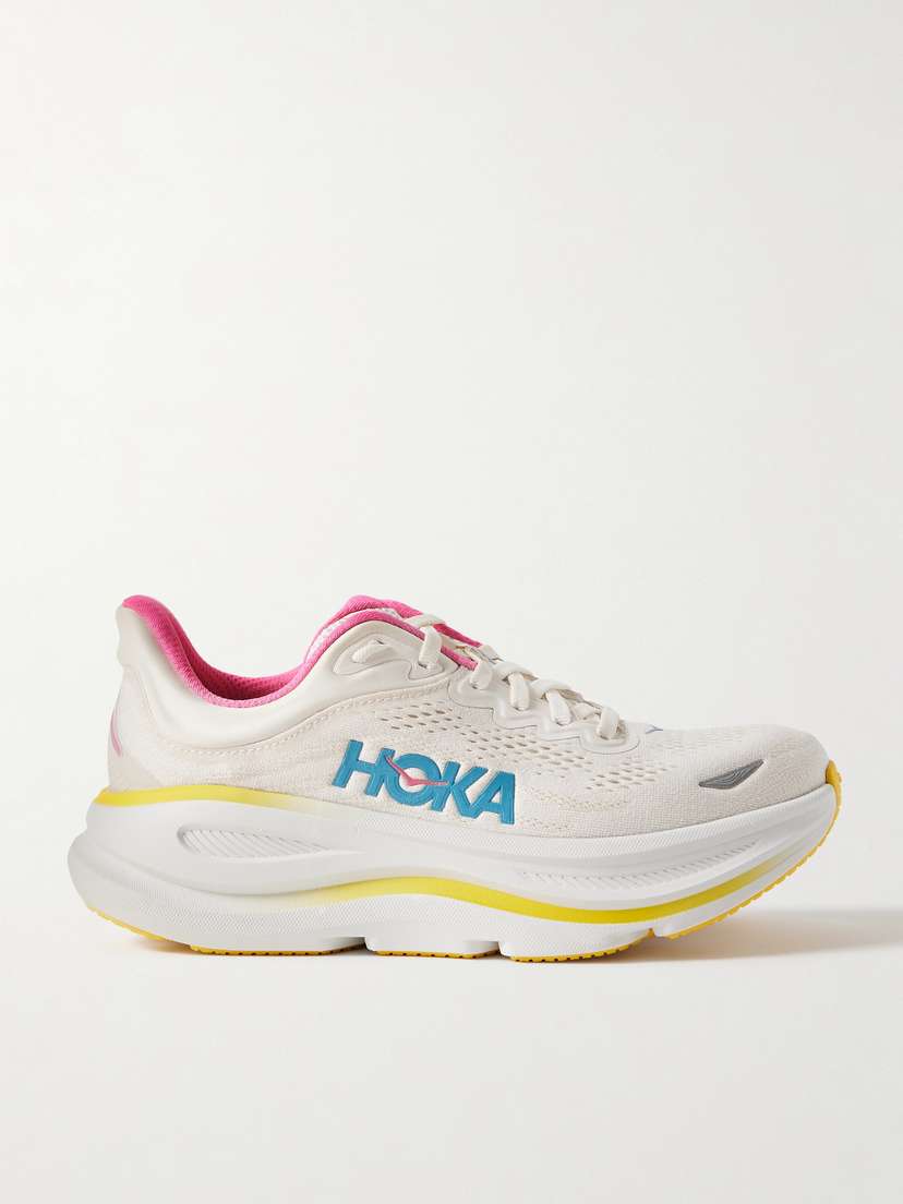 Hoka Bondi 9 Rubber-trimmed Mesh Sneakers