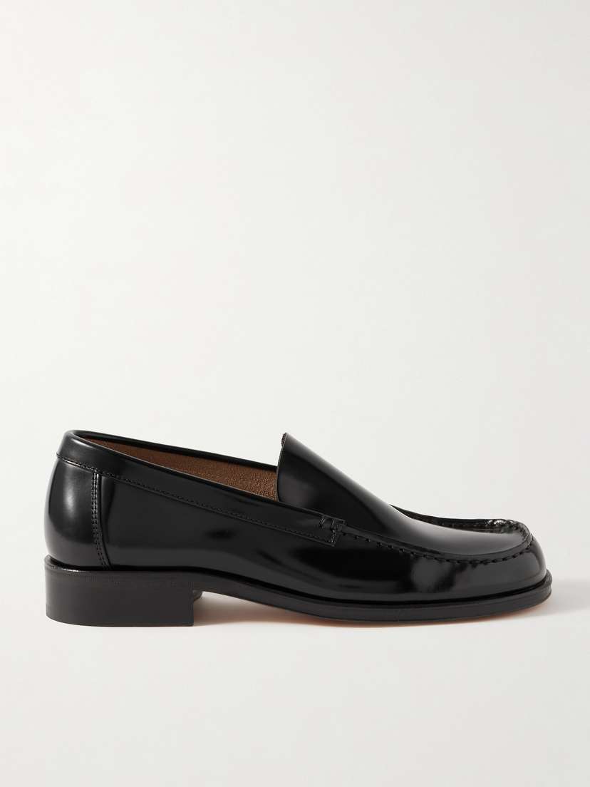 Lemaire Glossed-leather Loafers