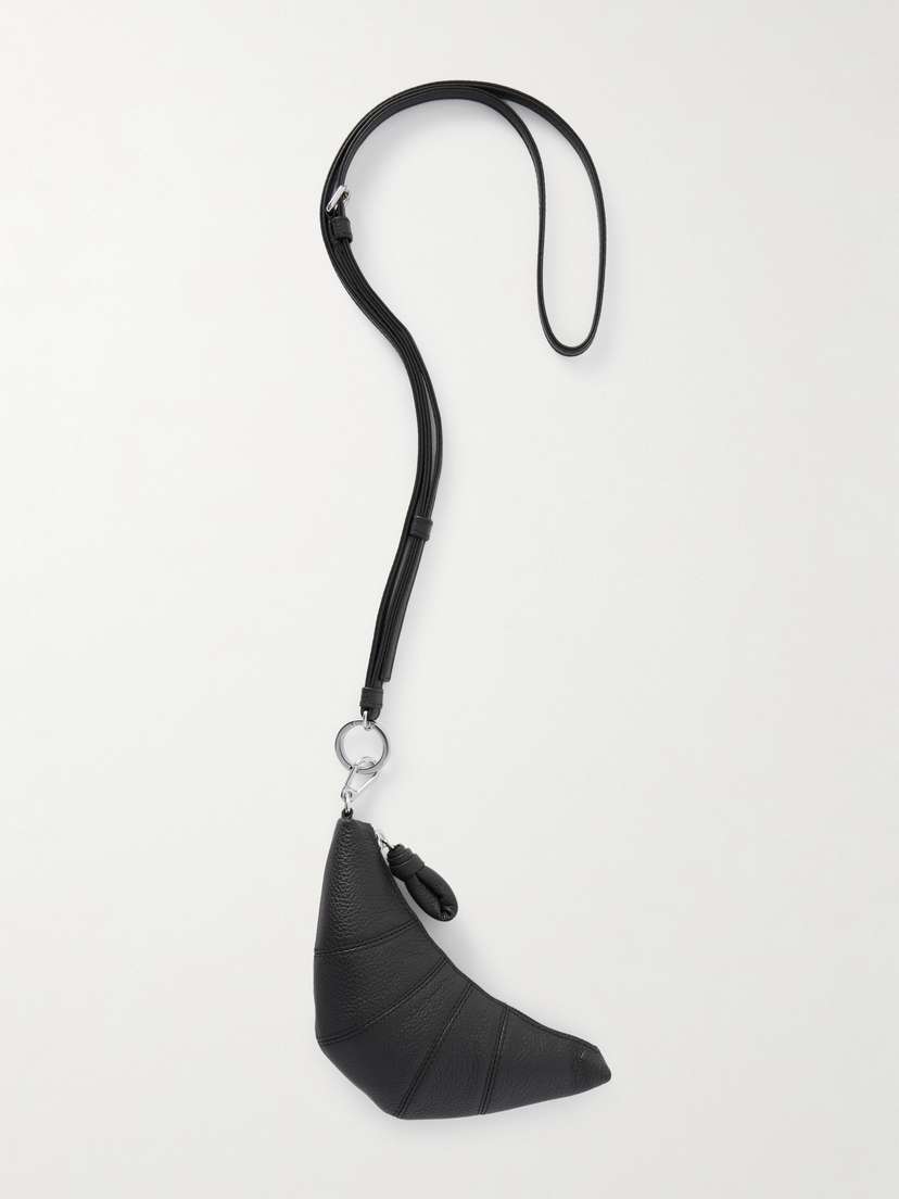 Lemaire Croissant Textured-leather Coin Purse