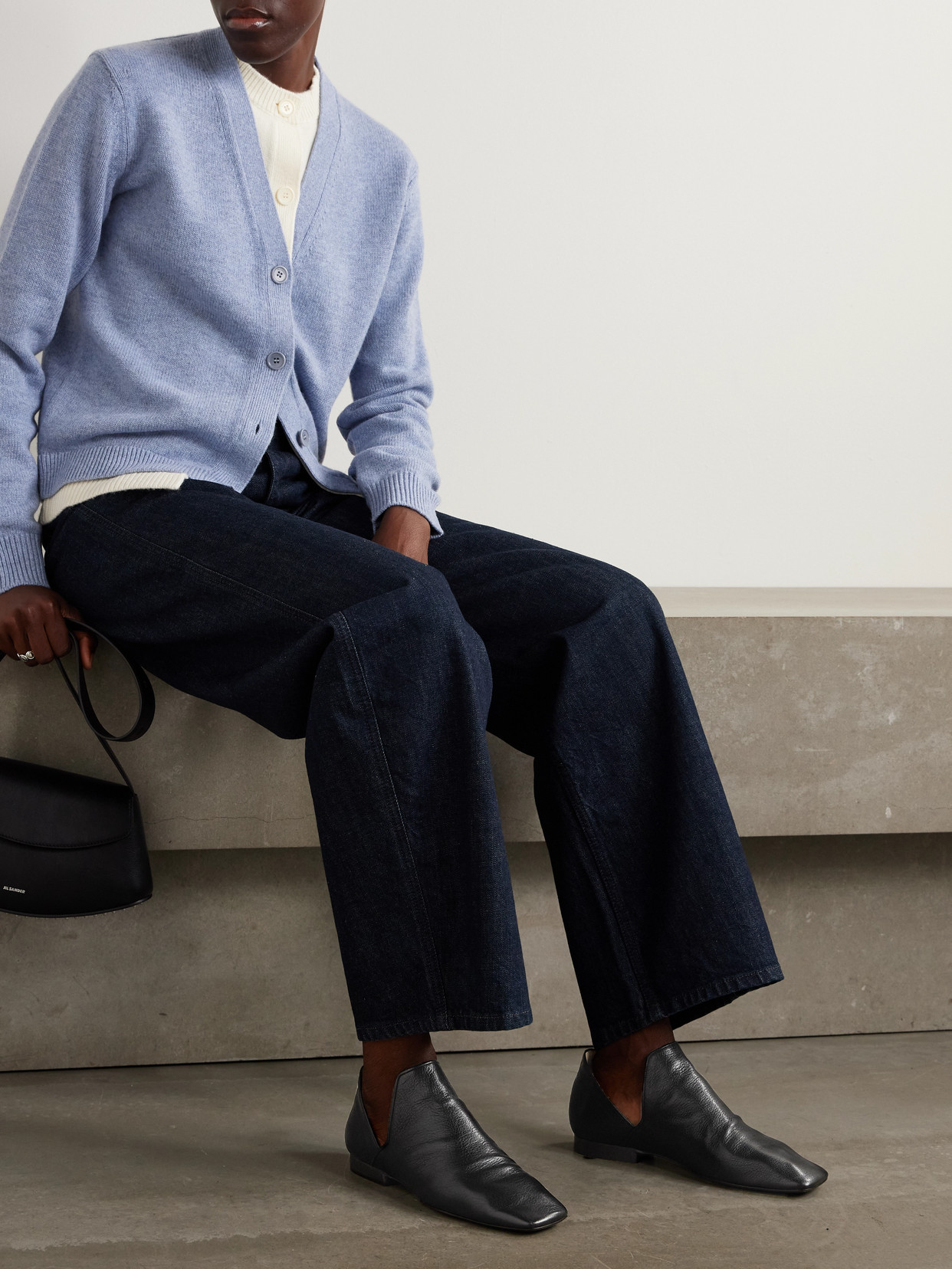 Lemaire D'orsay Leather Loafers In Black