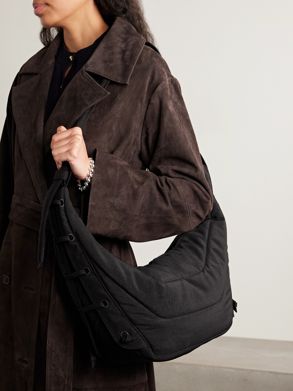 Soft Game Medium Quilted Canvas Shoulder Bag