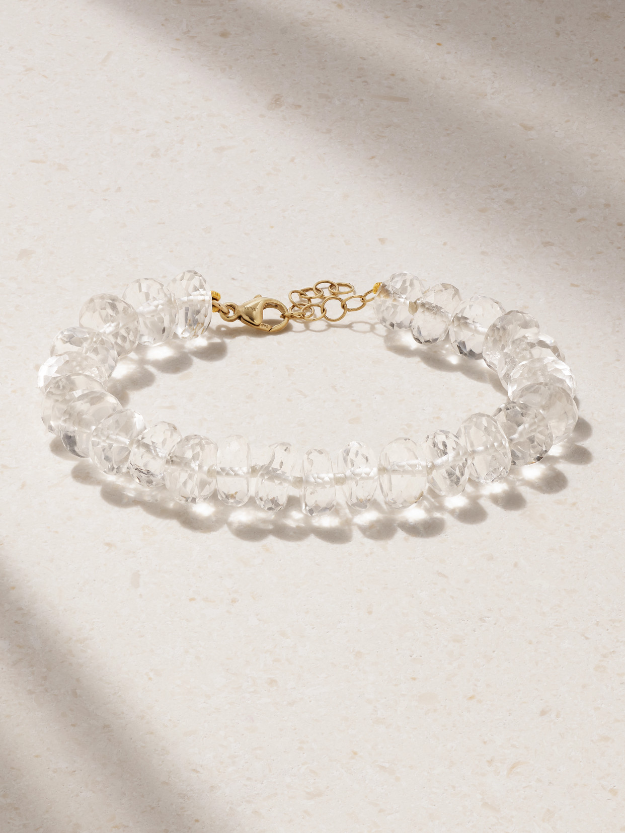 JIA JIA - Oracle Large Gold Quartz Bracelet - White