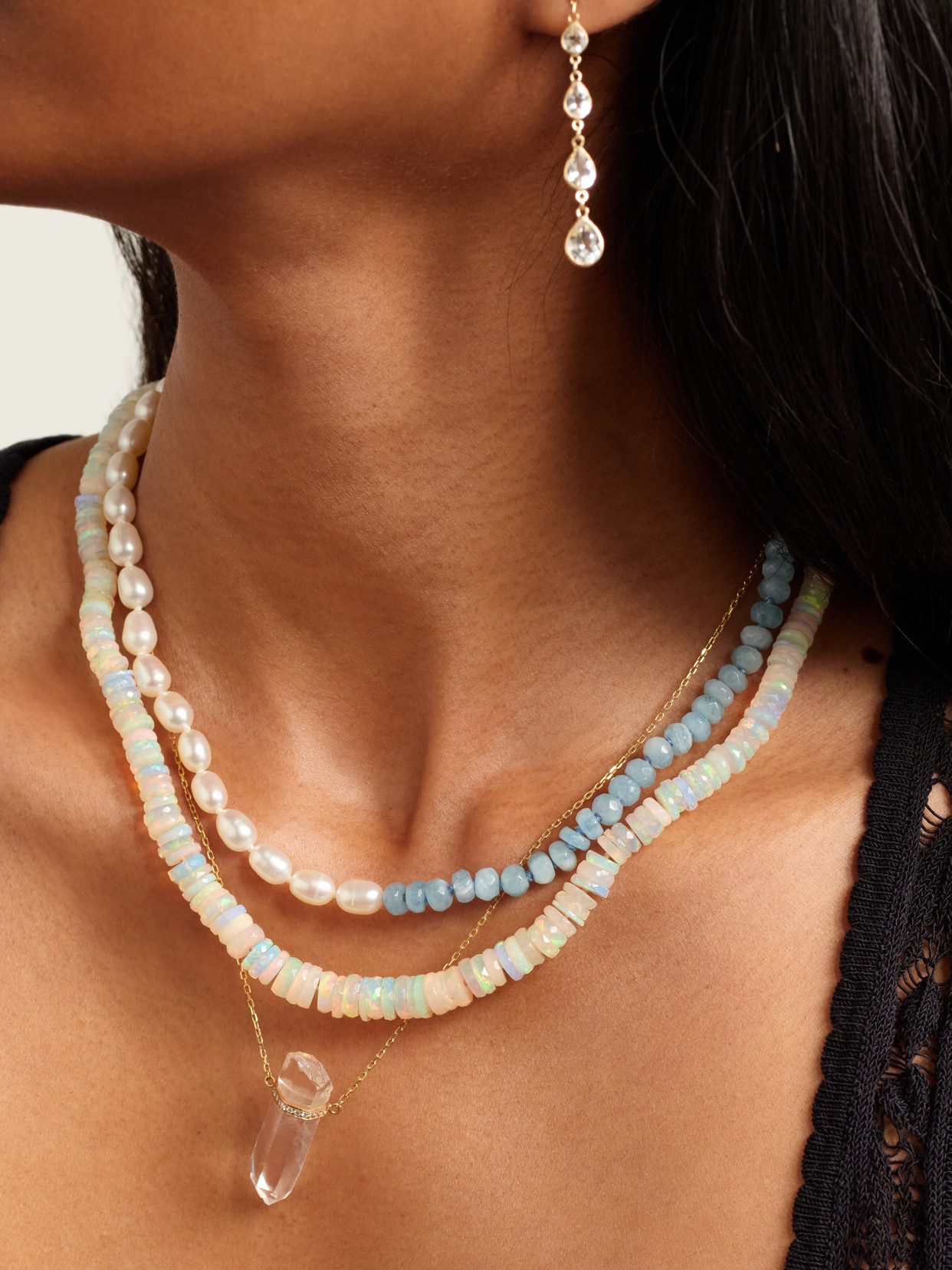 Jia Jia Gold Opal Necklace