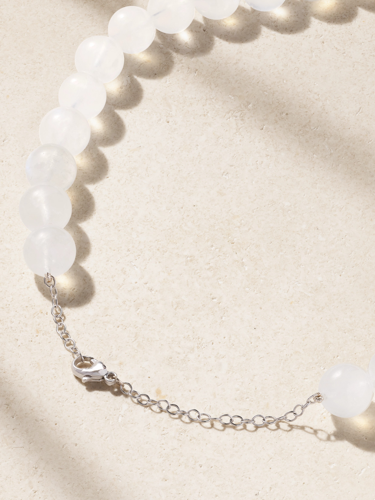 Jia Jia Moon Goddess Buddha 18-karat White Gold Multi-stone Necklace In White