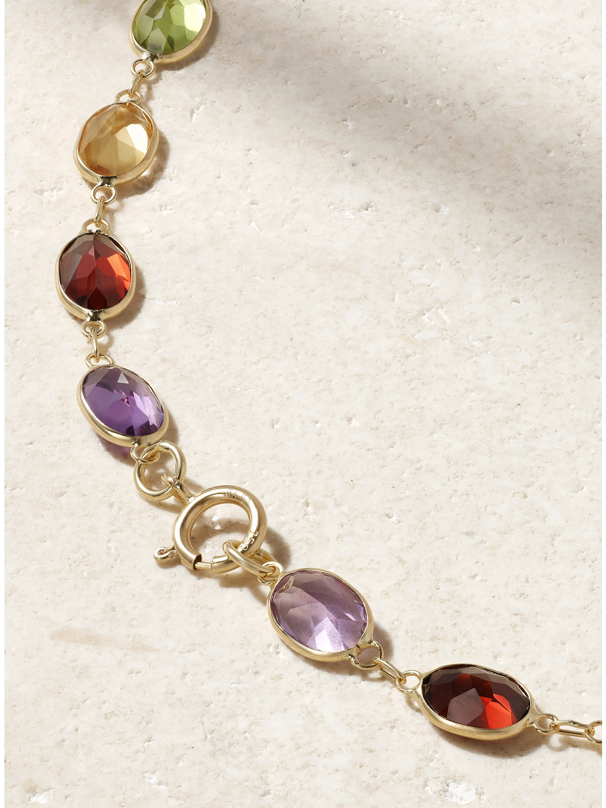 Jia Jia Chakra Gold Multi-stone Bracelet