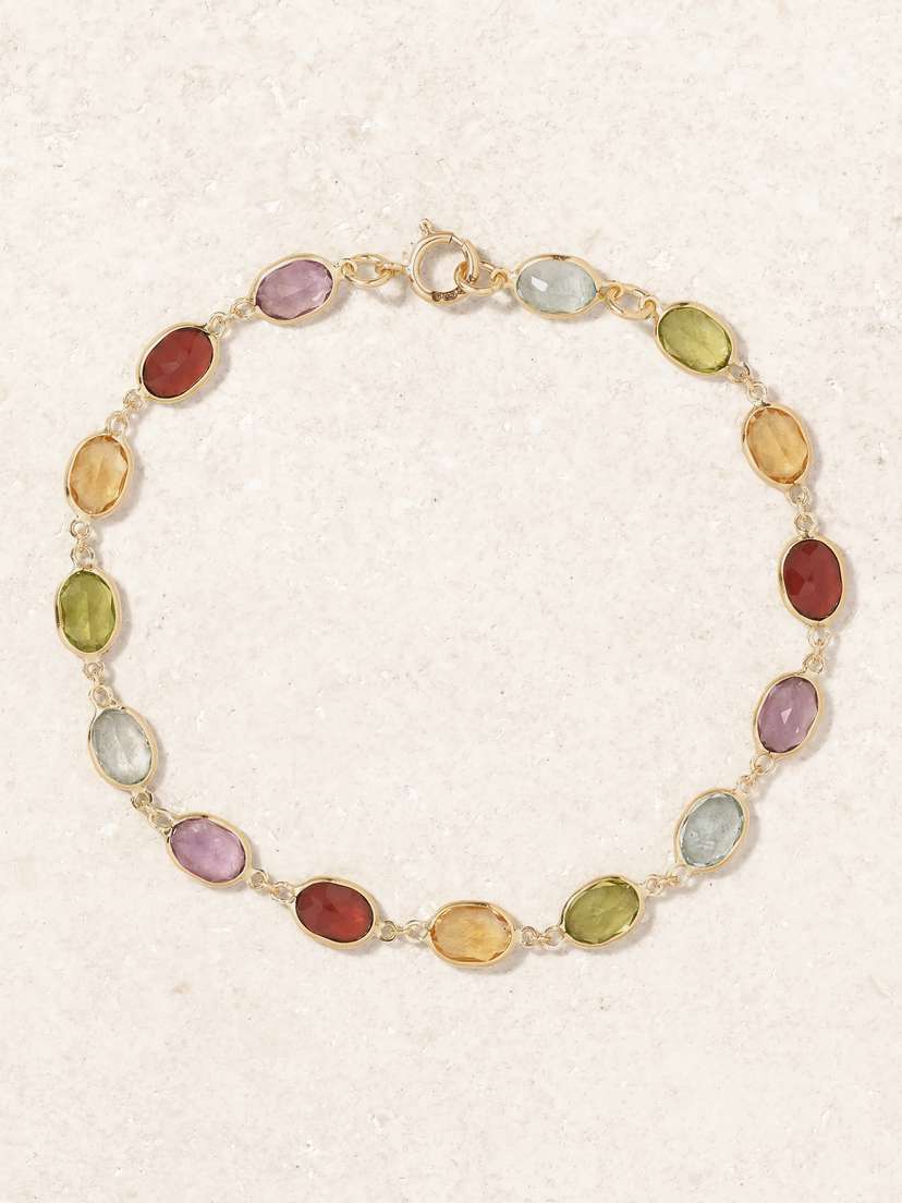 JIA JIA Chakra Gold Multi-stone Bracelet