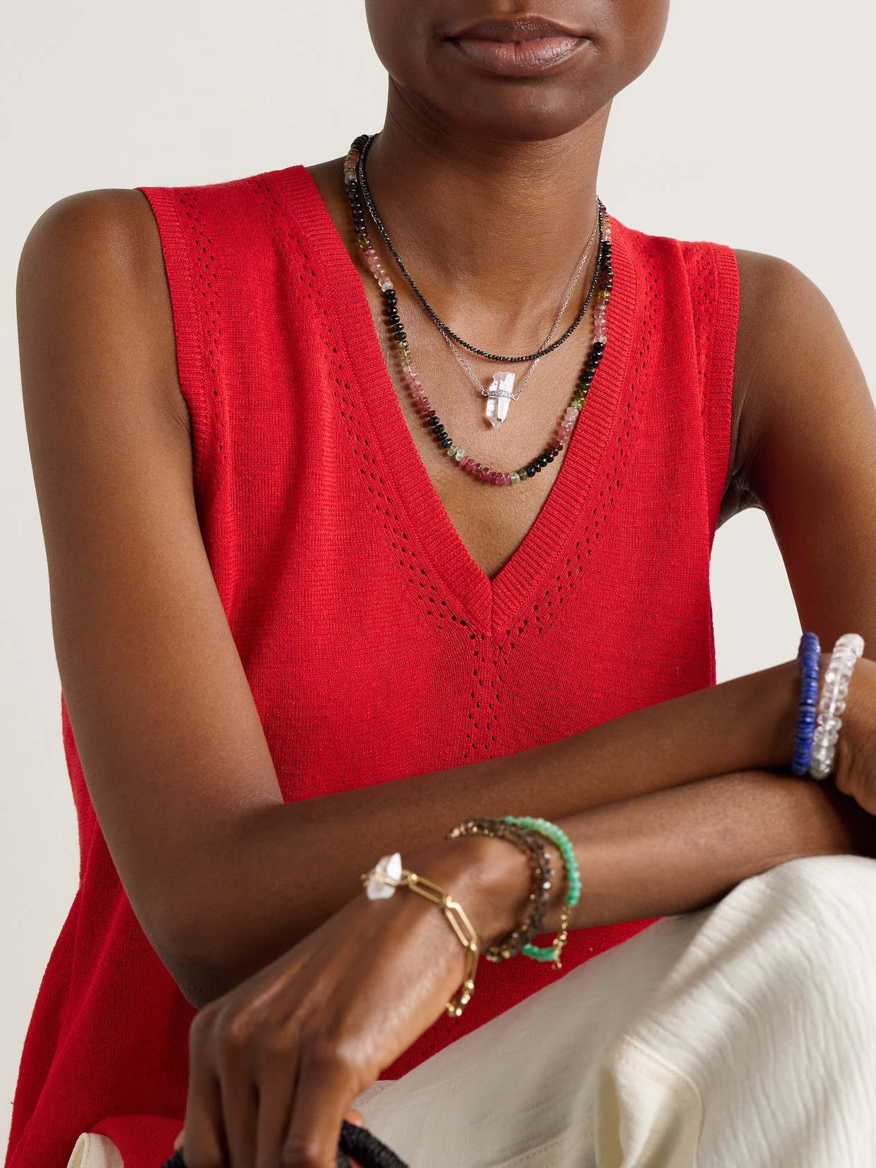 Jia Jia Gold Tourmaline Necklace