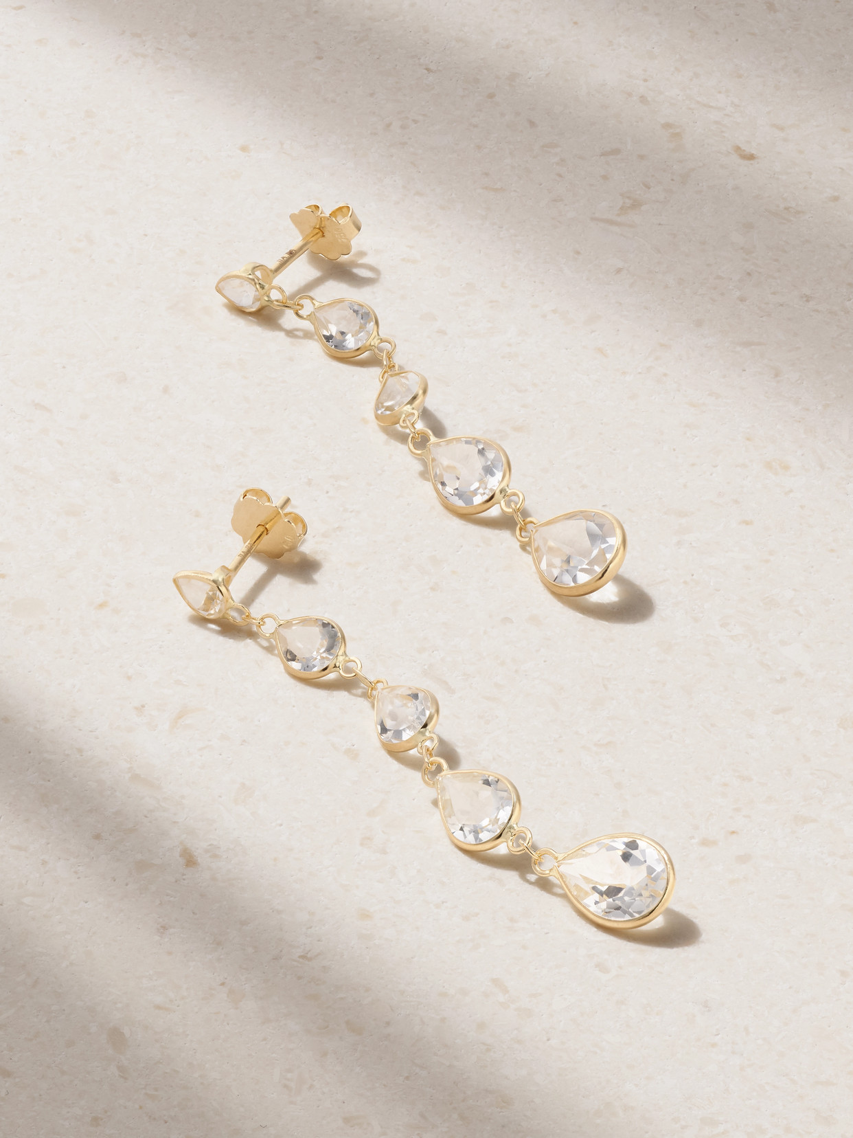 Jia Jia Chakra Gold Topaz Earrings