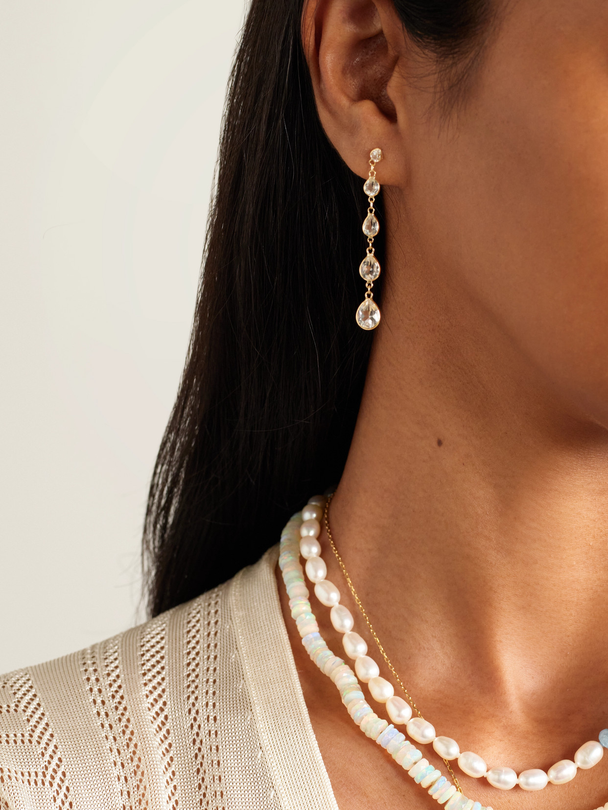 Jia Jia Chakra Gold Topaz Earrings
