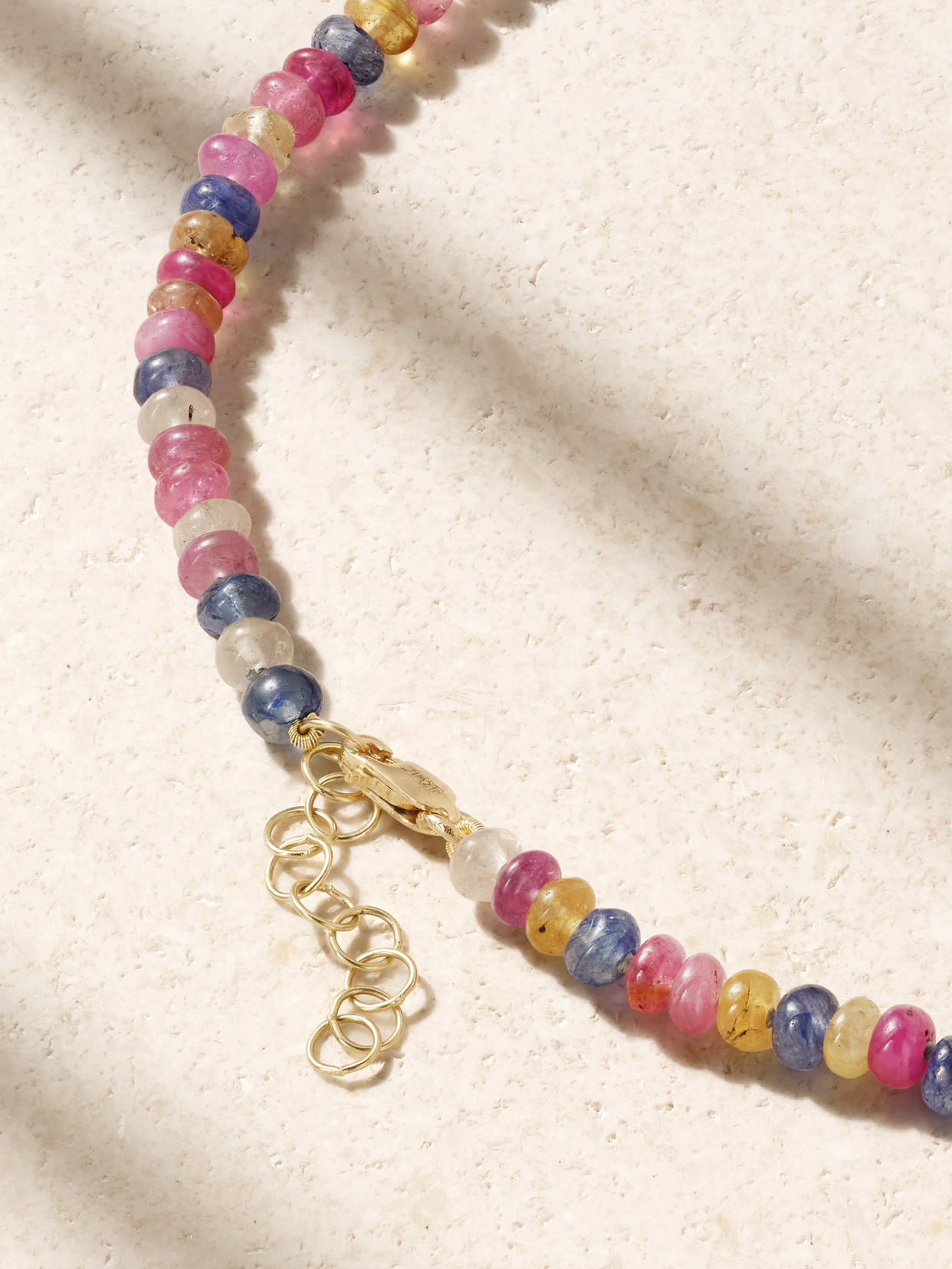 Jia Jia Happy Buddha 14-karat Gold, Sapphire And Jade Necklace In Gold