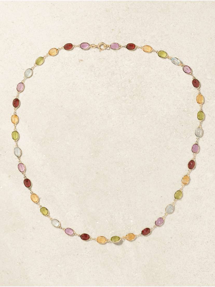 JIA JIA Chakra Gold Multi-stone Necklace