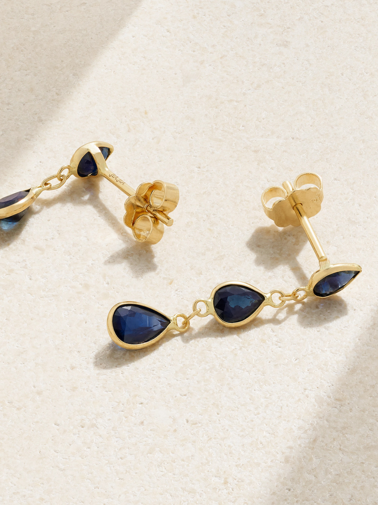 Jia Jia Chakra Gold Sapphire Earrings