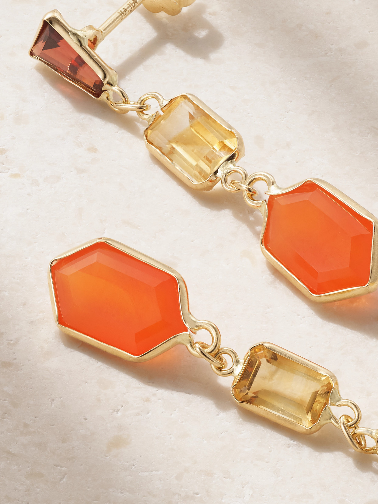 Shop Jia Jia Chakra Gold Multi-stone Earrings