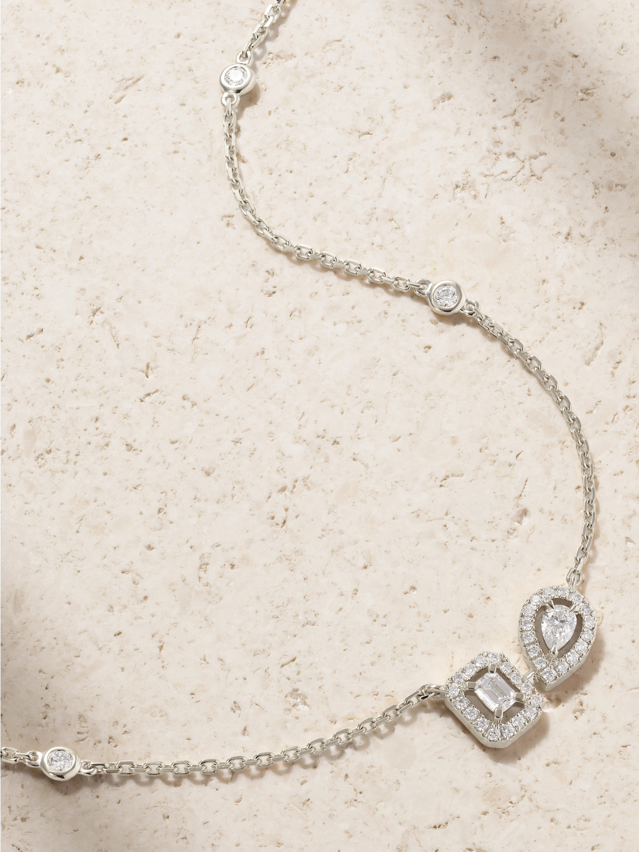 Messika My Twin 18-karat White Gold Diamond Necklace