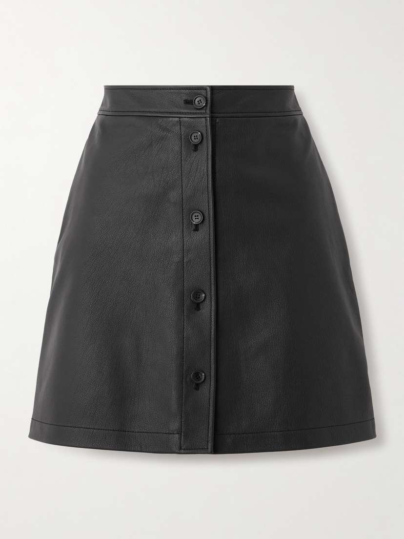 BALLY Leather Mini Skirt