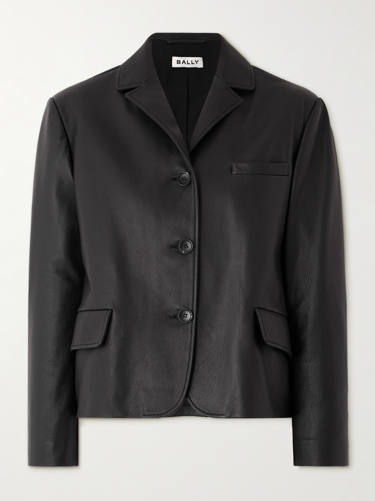 Bally Leather Jacket In Black