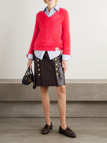BALLY Mohair and silk-blend sweater