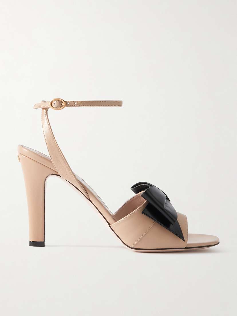 Valentino Garavani Bowow 95 Bow-detailed Leather Sandals