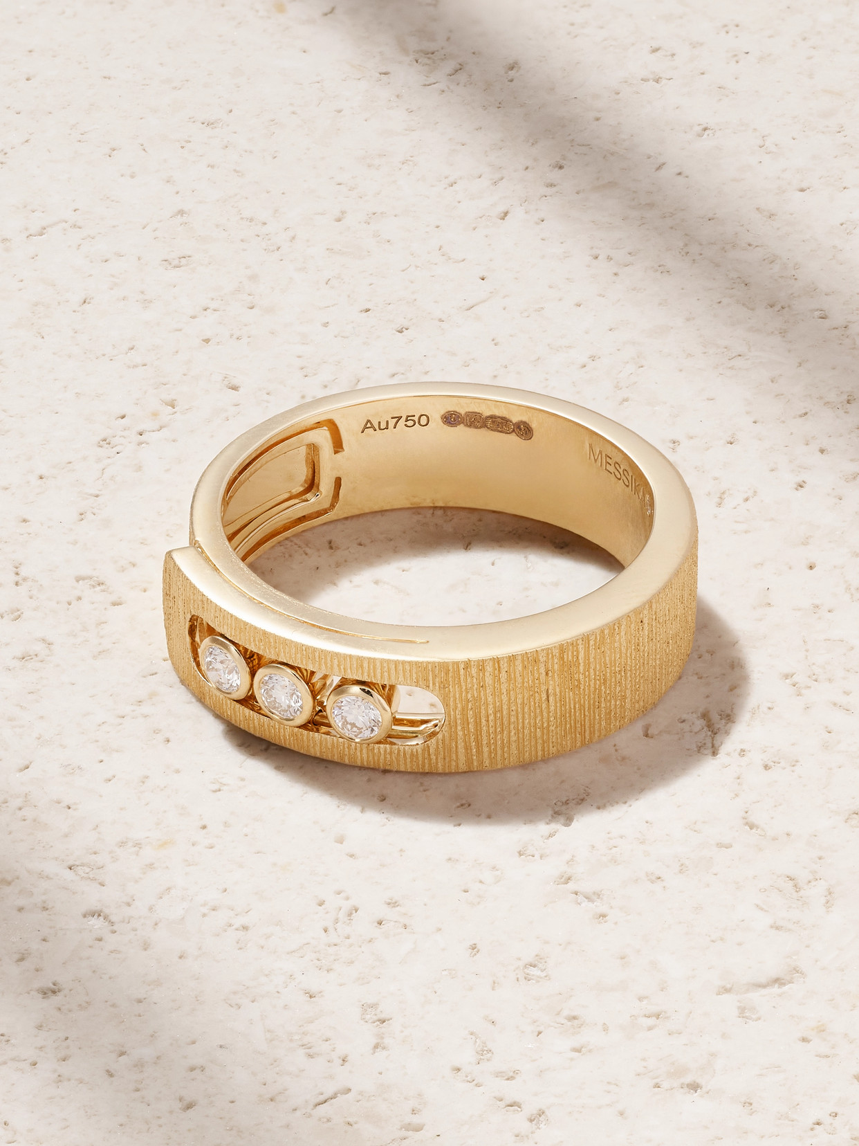Messika Move Noa Ciselé 18-karat Gold Diamond Ring