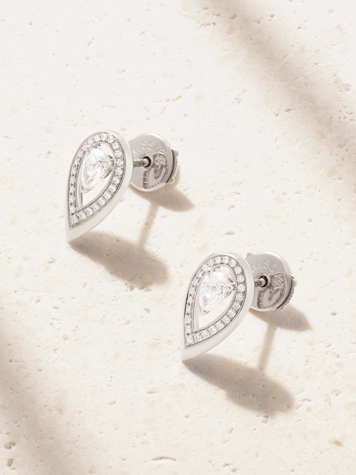 Messika Firey 18-karat White Gold Diamond Earrings
