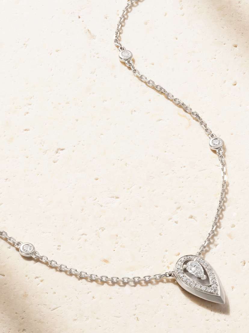Messika Fiery 18-karat White Gold Diamond Necklace