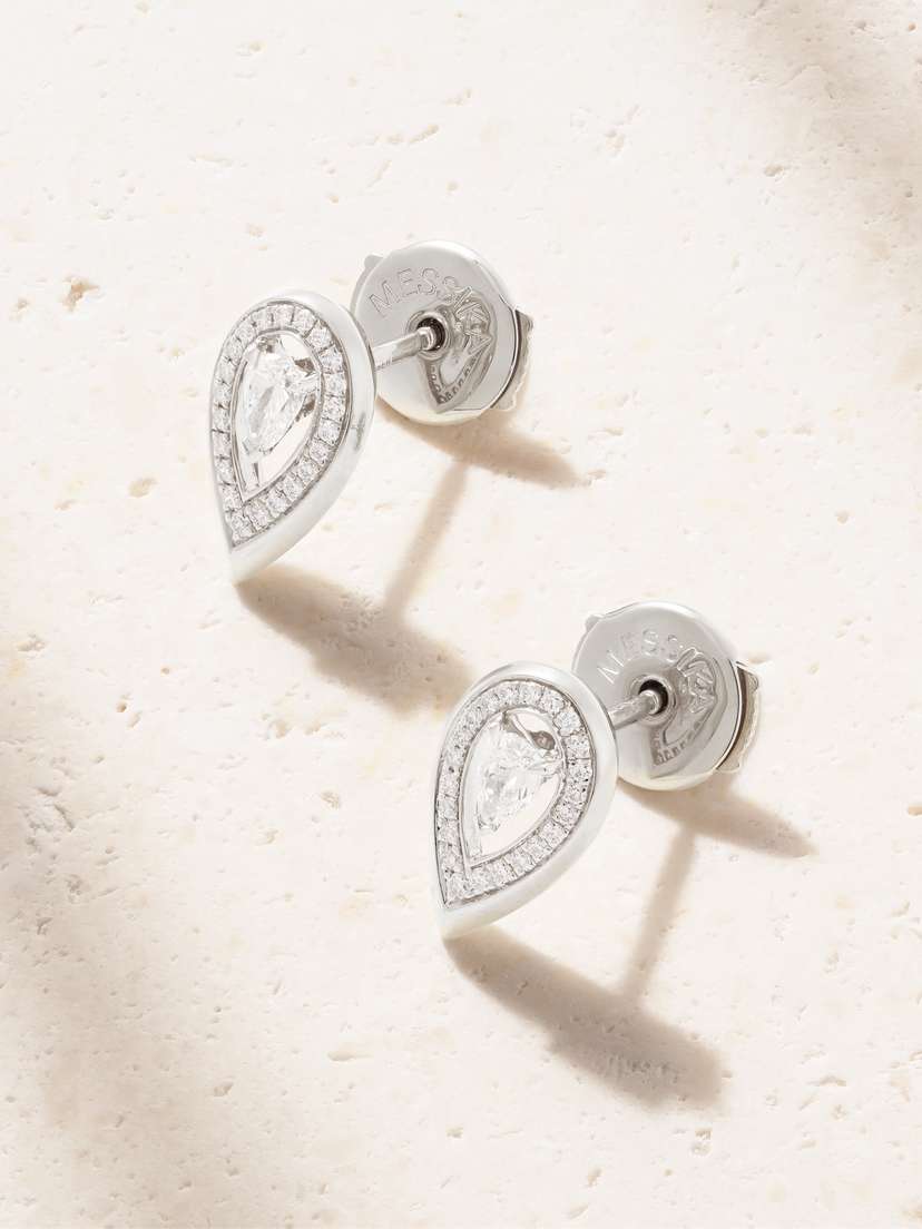 Messika Fiery 18-karat White Gold Diamond Earrings