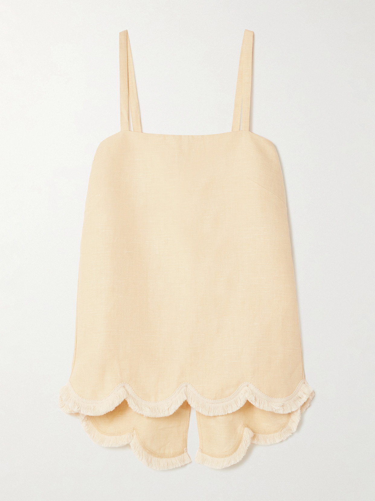 Posse Essie Fringed Linen Tank