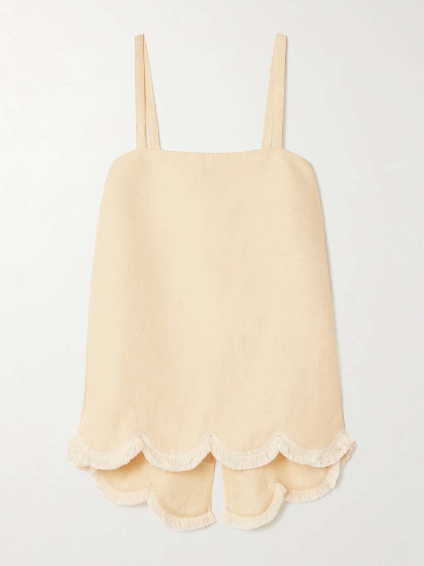 Posse Essie Fringed Linen Tank