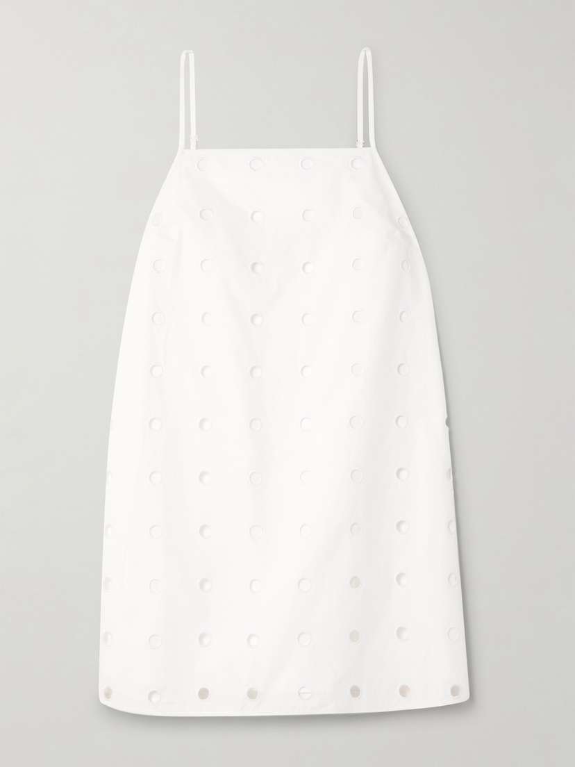 Posse Peggy Broderie Anglaise Cotton-poplin Mini Dress
