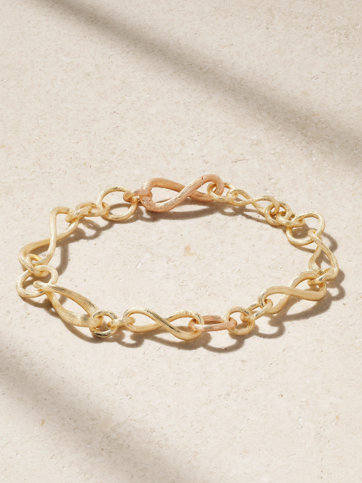 OLE LYNGGAARD COPENHAGEN - Love Mini 18-karat Yellow And Rose Gold Bracelet - One size