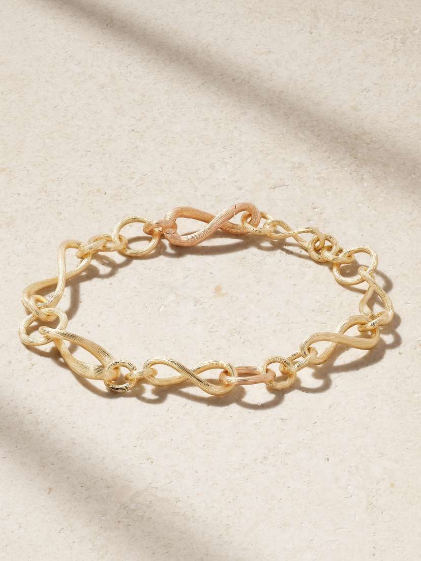 OLE LYNGGAARD COPENHAGEN Love Mini 18-karat Yellow And Rose Gold Bracelet