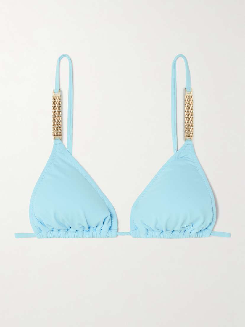 Melissa Odabash Maldives Embellished Triangle Bikini Top