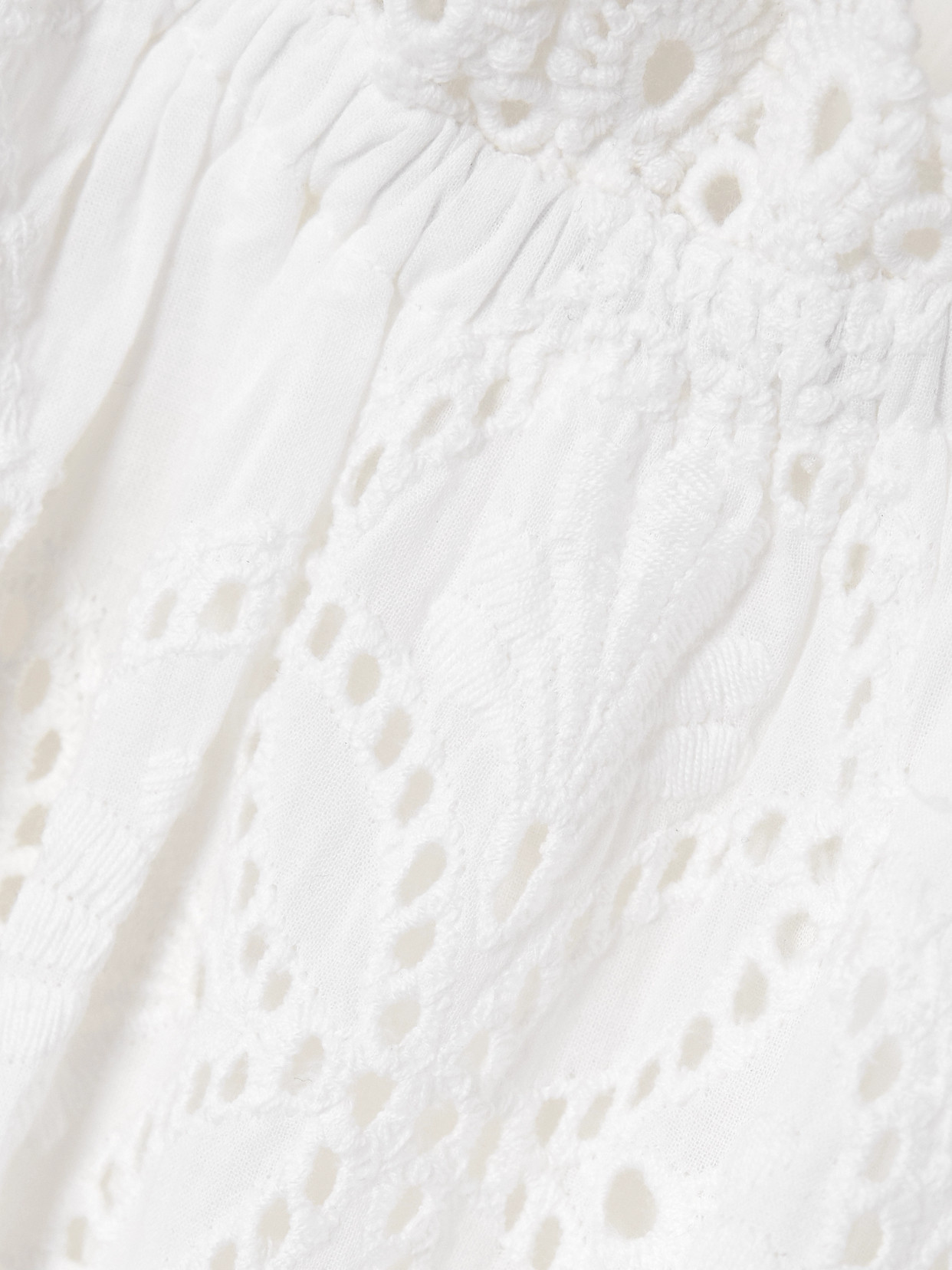 Melissa Odabash Avi Belted Off-the-shoulder Broderie Anglaise Cotton Mini Dress In White