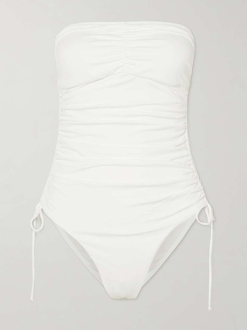 Melissa Odabash Sydney Strapless Ruched Swimsuit
