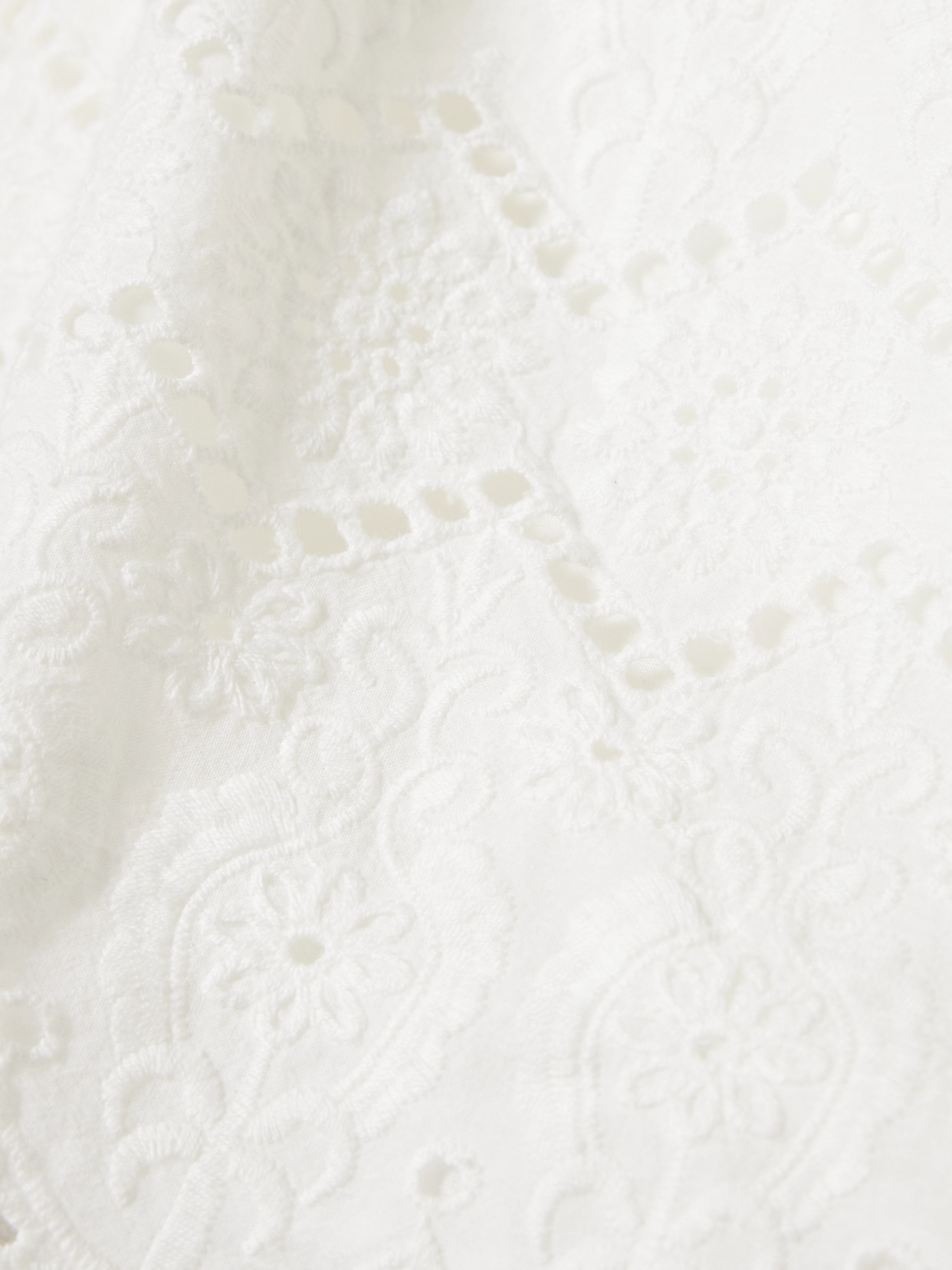 Melissa Odabash Indy Scalloped Broderie Anglaise Cotton-poplin Shorts In White