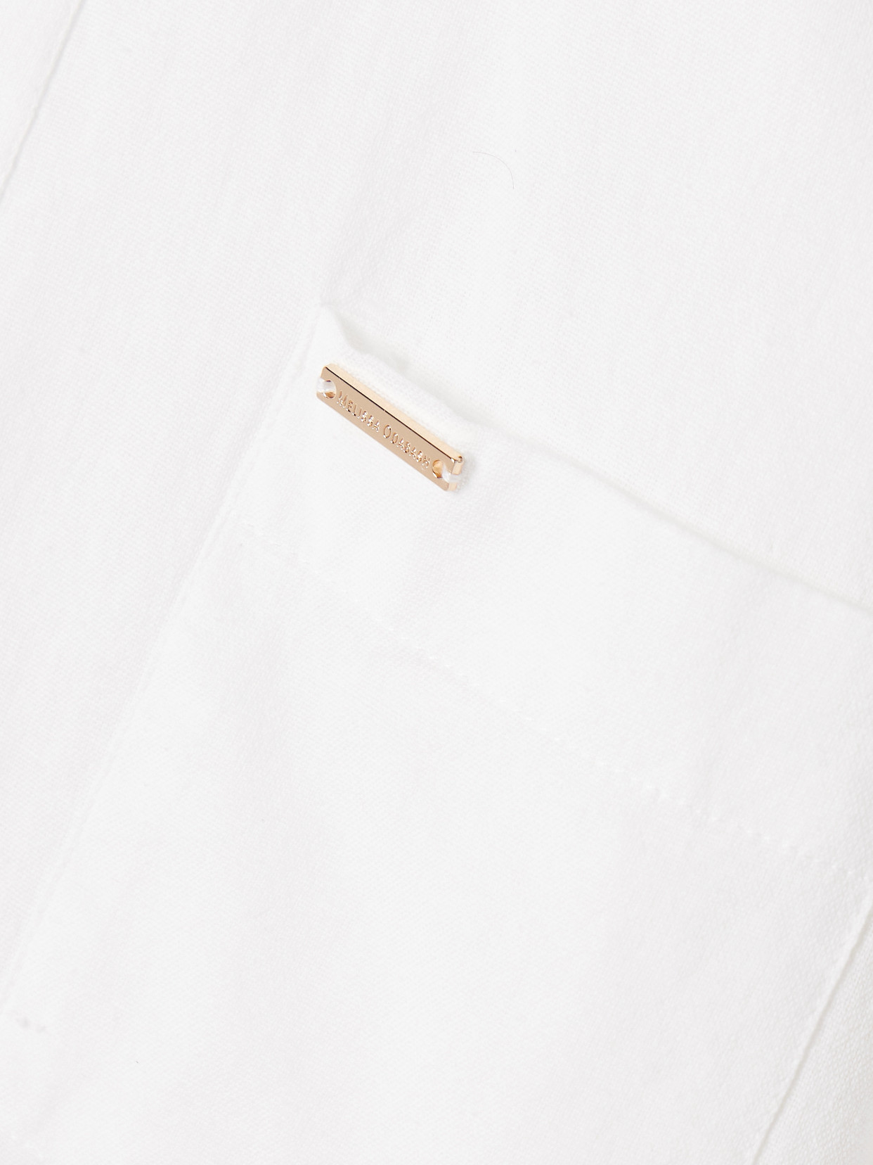 Melissa Odabash Trixie Cotton And Linen-blend Tunic In White