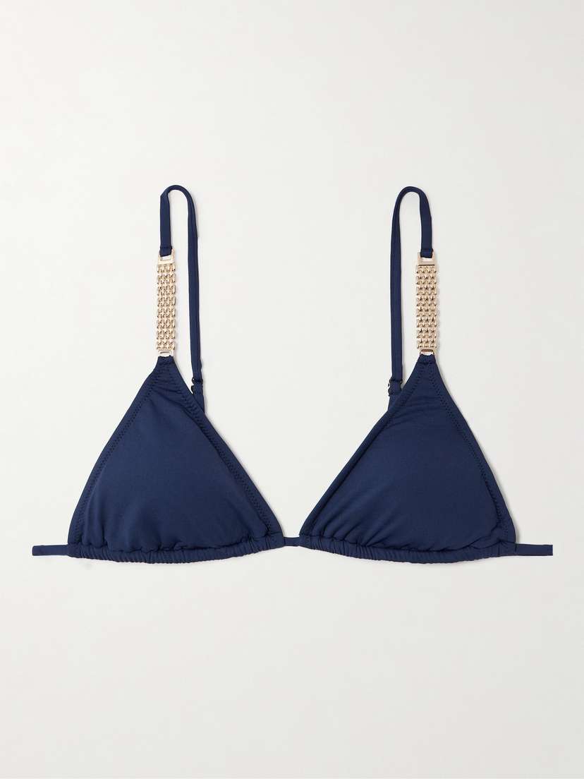 Melissa Odabash Maldives Embellished Triangle Bikini Top