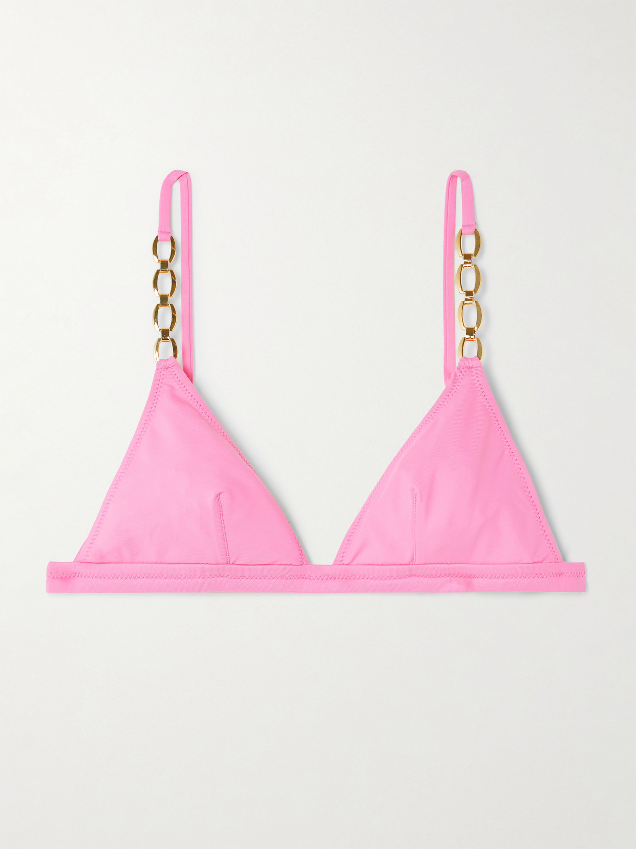 Melissa Odabash - Mexico Embellished Triangle Bikini Top - Pink