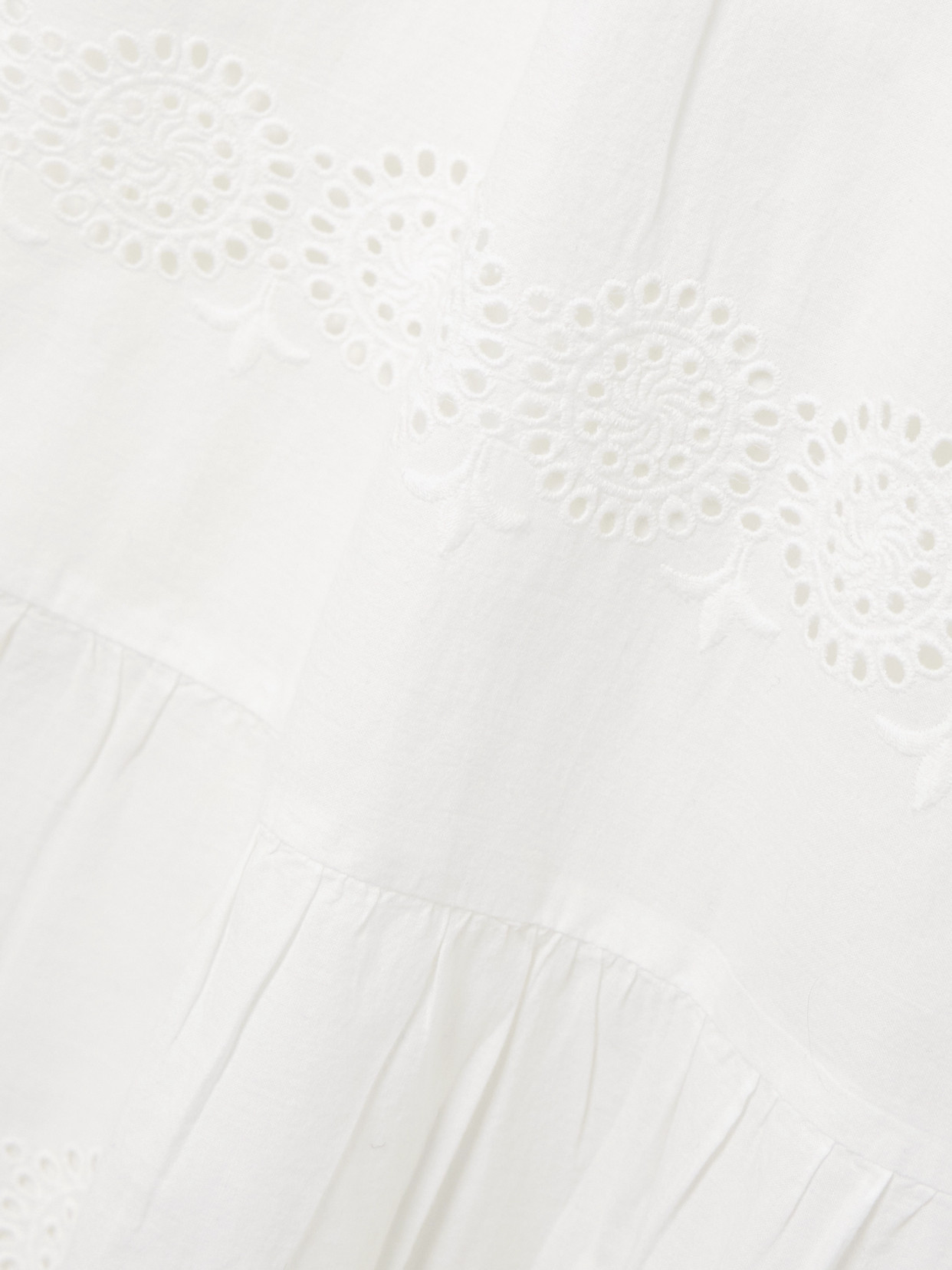 Melissa Odabash Sophie Strapless Scalloped Broderie Anglaise Cotton Midi Dress In White