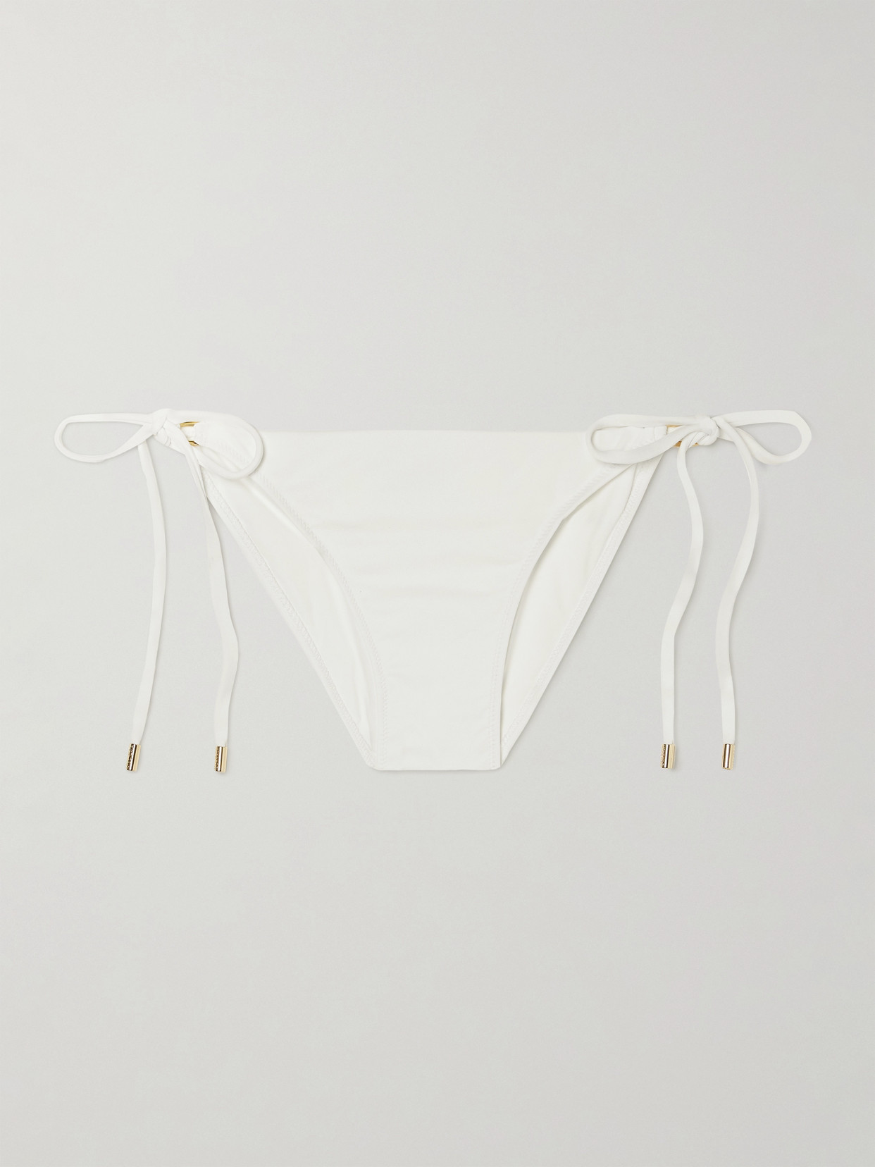Melissa Odabash Cancun Embellished Bikini Briefs In White