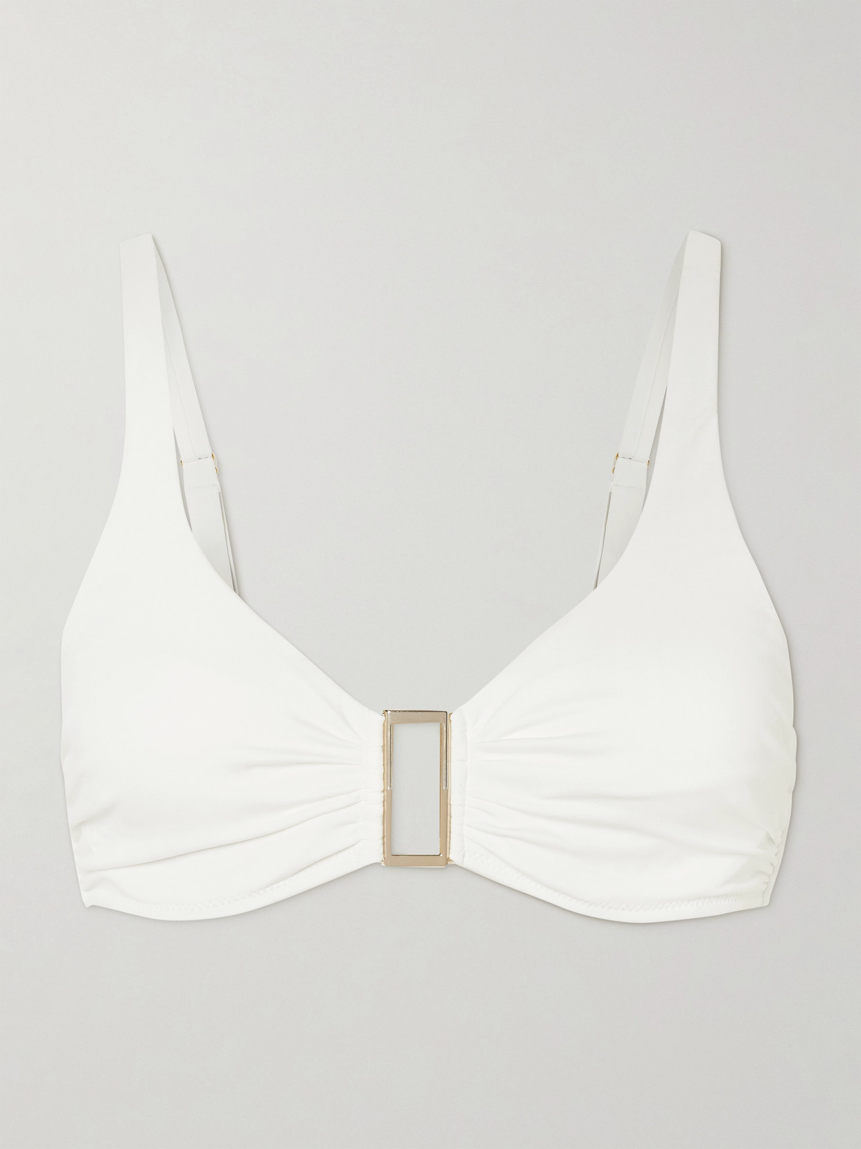 Melissa Odabash Bel Air Embellished Bikini Top In White