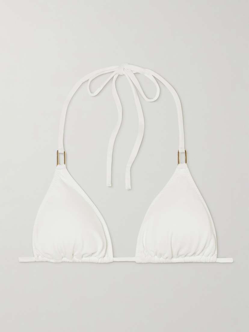 Melissa Odabash Cancun Embellished Triangle Bikini Top